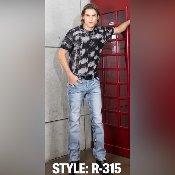 Mens Rock In LA Men’s Premium Denim Jeans - Picture 2 of 3